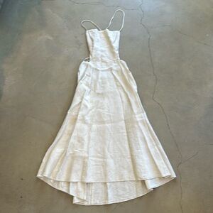 Reformation Linen Midi Dress Size 6